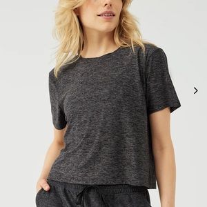 Outdoor Voices FastTrack Mesh Short Sleeve in Grey / Small